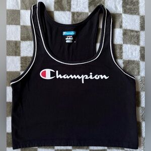 Champion Black Crop Top